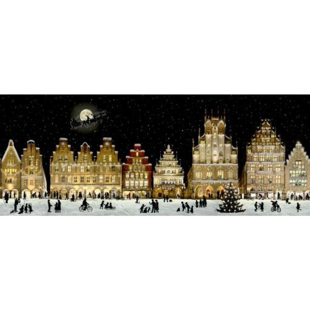 Wandkalender Weihnachtliches Stadtpanorama