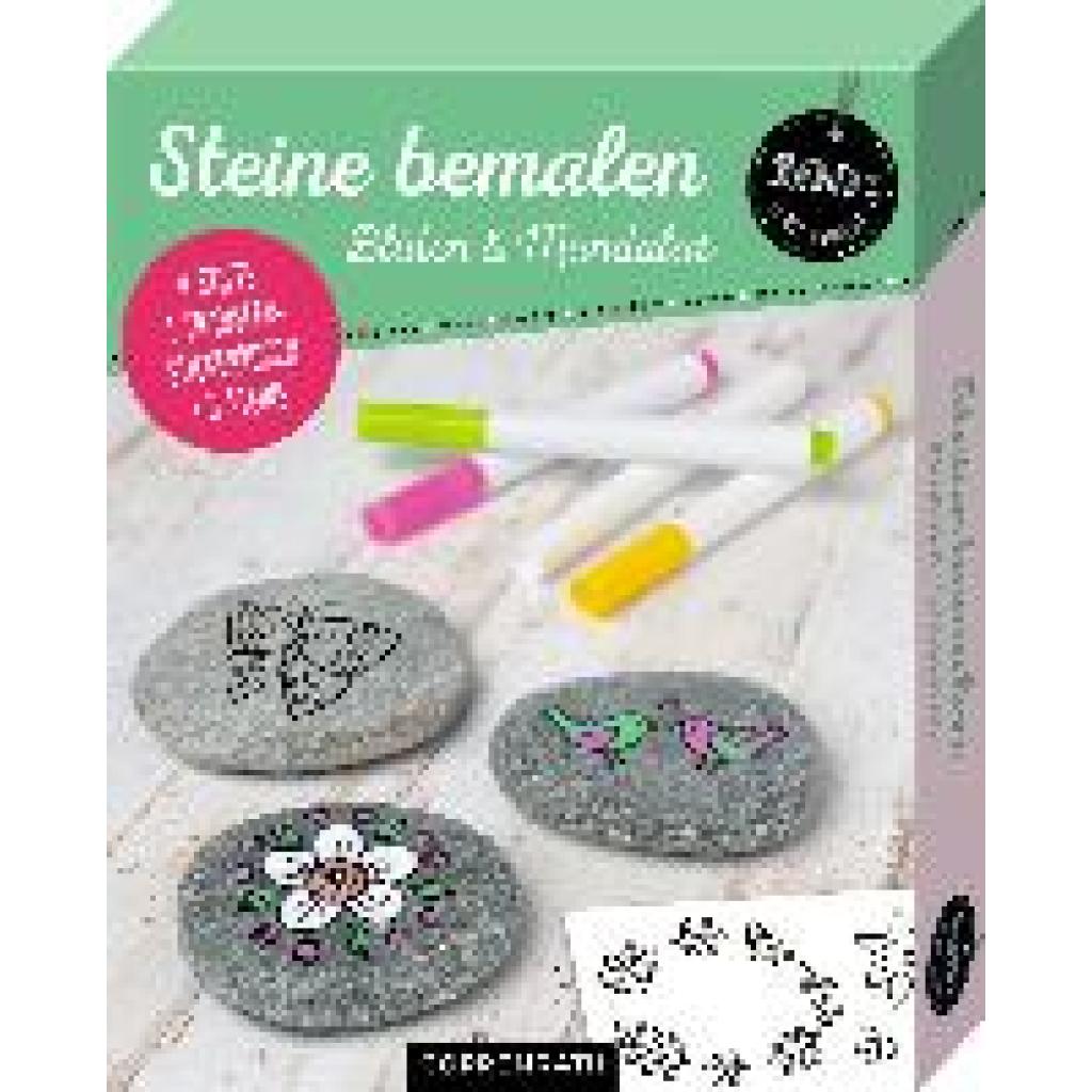 Steine bemalen. Blüten & Mandalas