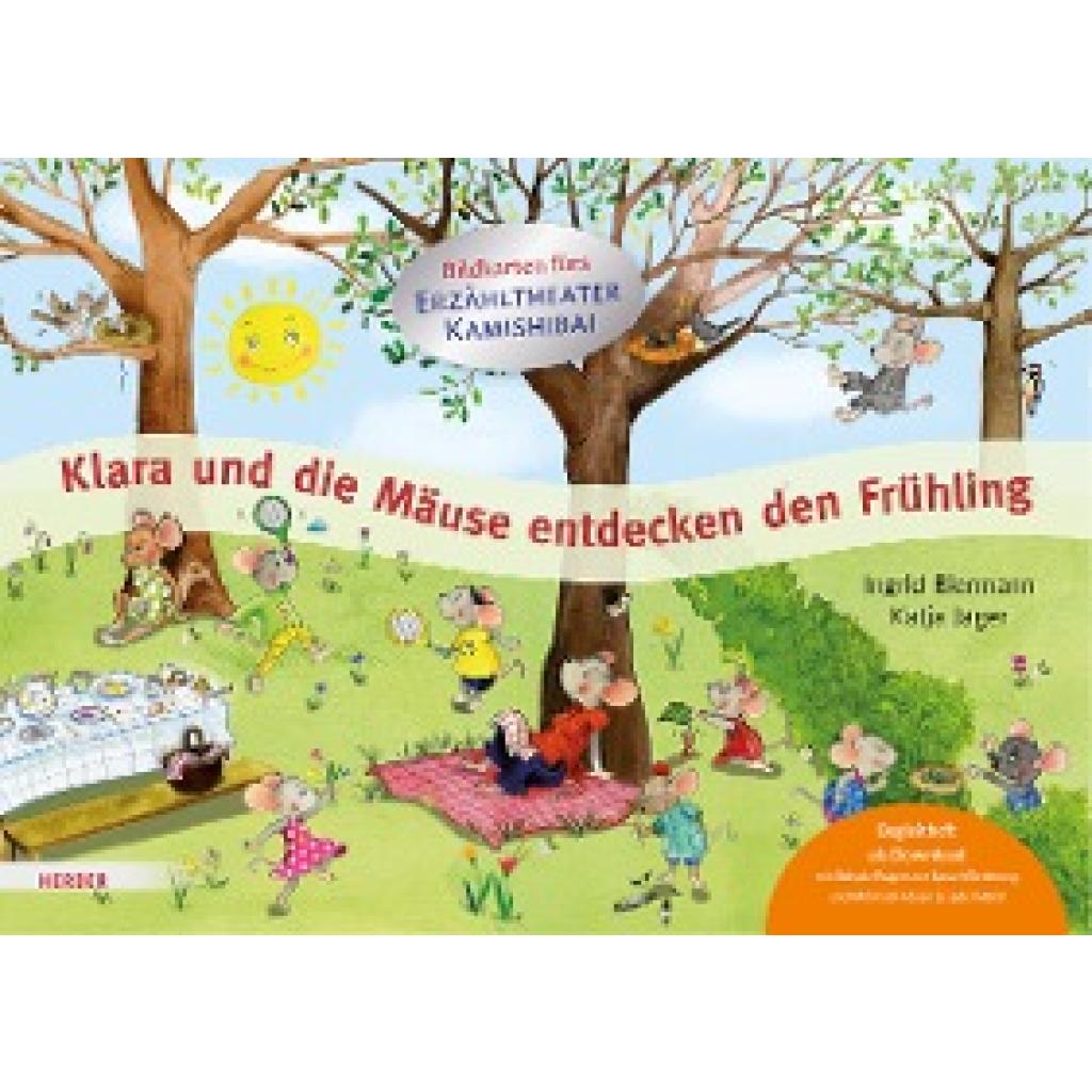Biermann, Ingrid: Klara und die Mäuse entdecken den Frühling. Bildkarten fürs Erzähltheater Kamishibai