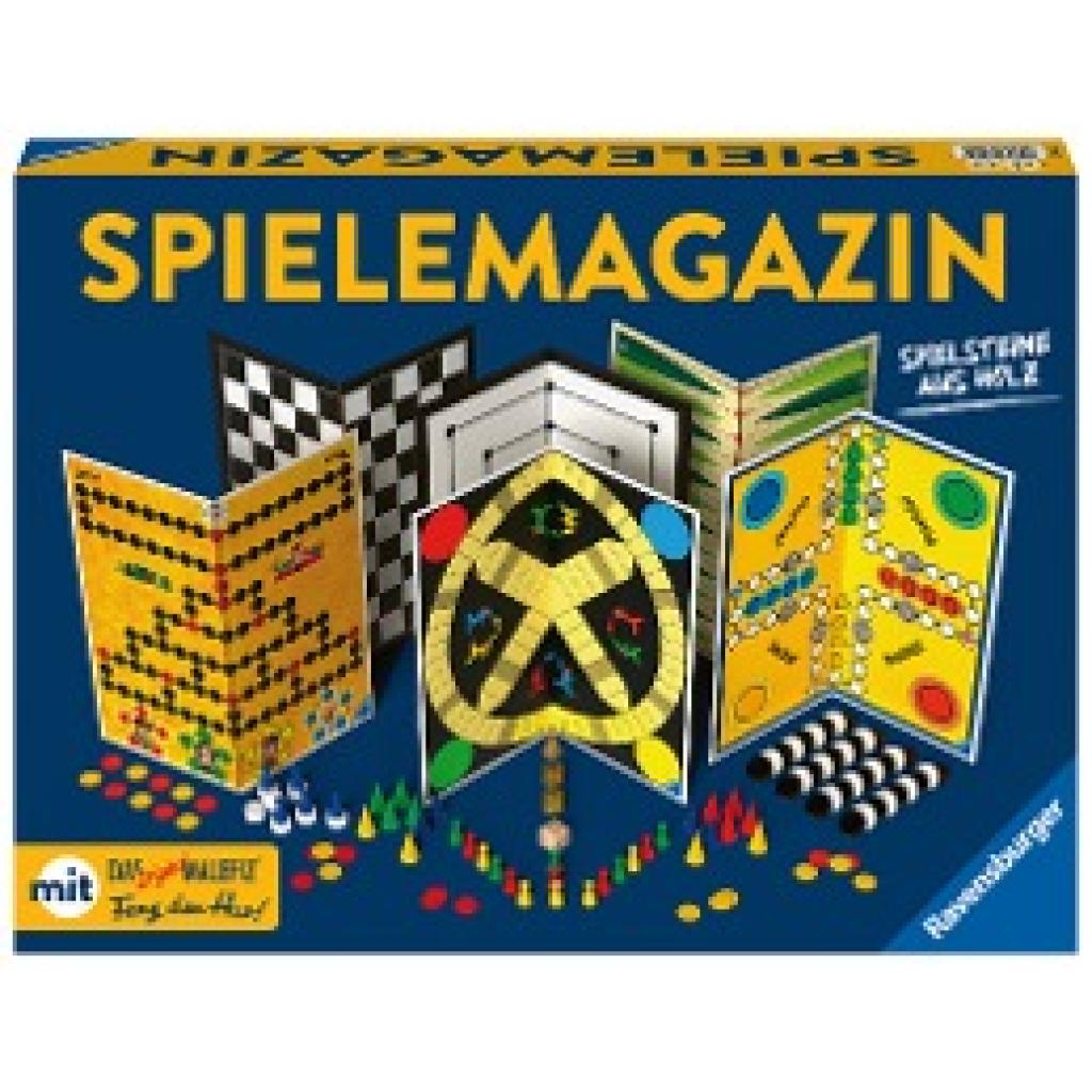 Ravensburger 27295 - Spiele Magazin, Spielesammlung mit vielen Möglichkeiten für 2-4 Spieler, Gesellschaftsspiel ab 6 Ja