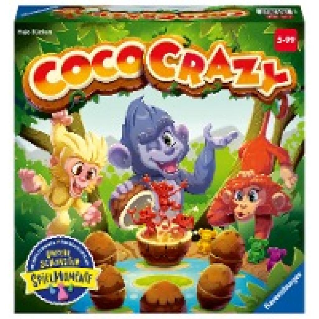 4005556208975 - Bücken Hajo Ravensburger® 20897 Coco Crazy - Merkspiel für 2 - 8 Spieler von 5 - 99 Jahren