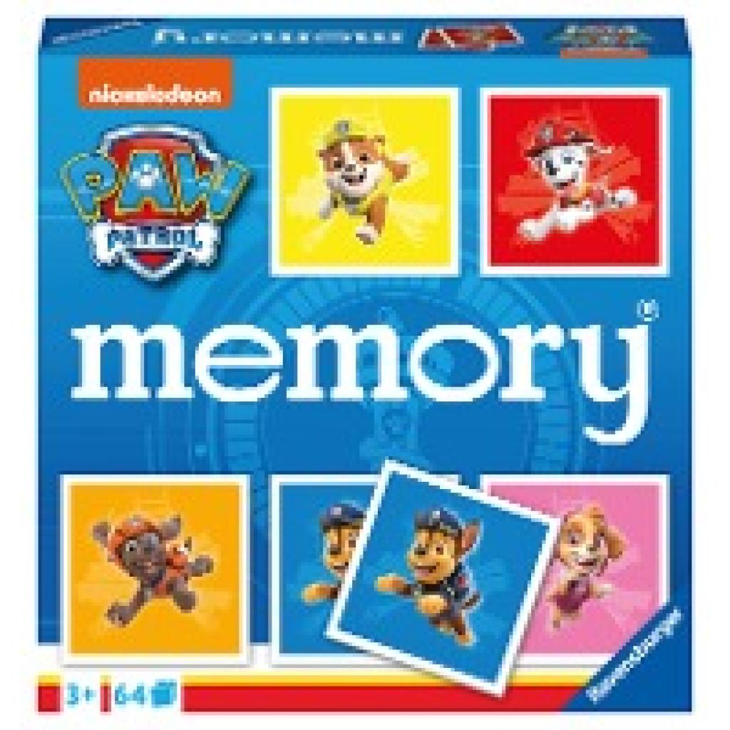 Hurter, William H.: Ravensburger - 20887 - Paw Patrol memory®, der Spieleklassiker für alle Fans der TV-Serie Paw Patrol