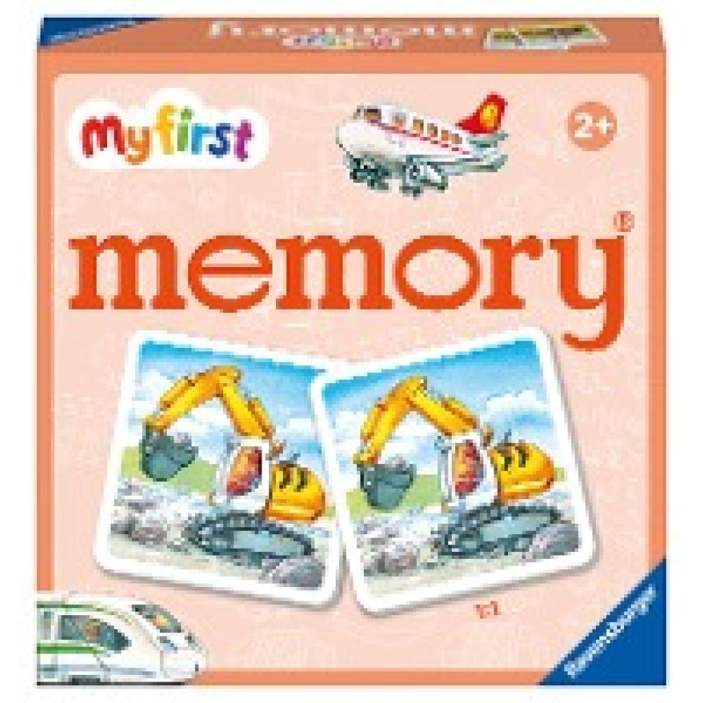 Hurter, William H.: Ravensburger - 20877 - My first memory® Fahrzeuge, Merk- und Suchspiel mit extra großen Bildkarten f