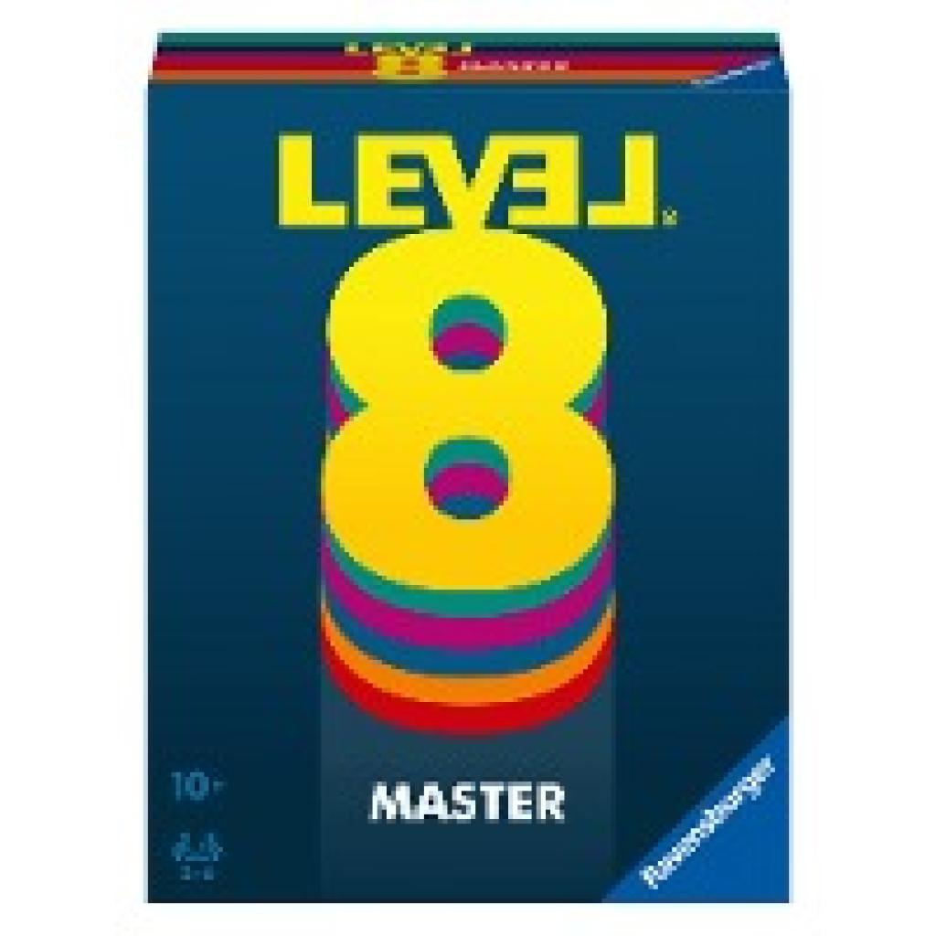 Ravensburger 20868 - Level 8 Master, Die Master Version des beliebten Kartenspiels für 2-6 Spieler ab 10 Jahren / Famili