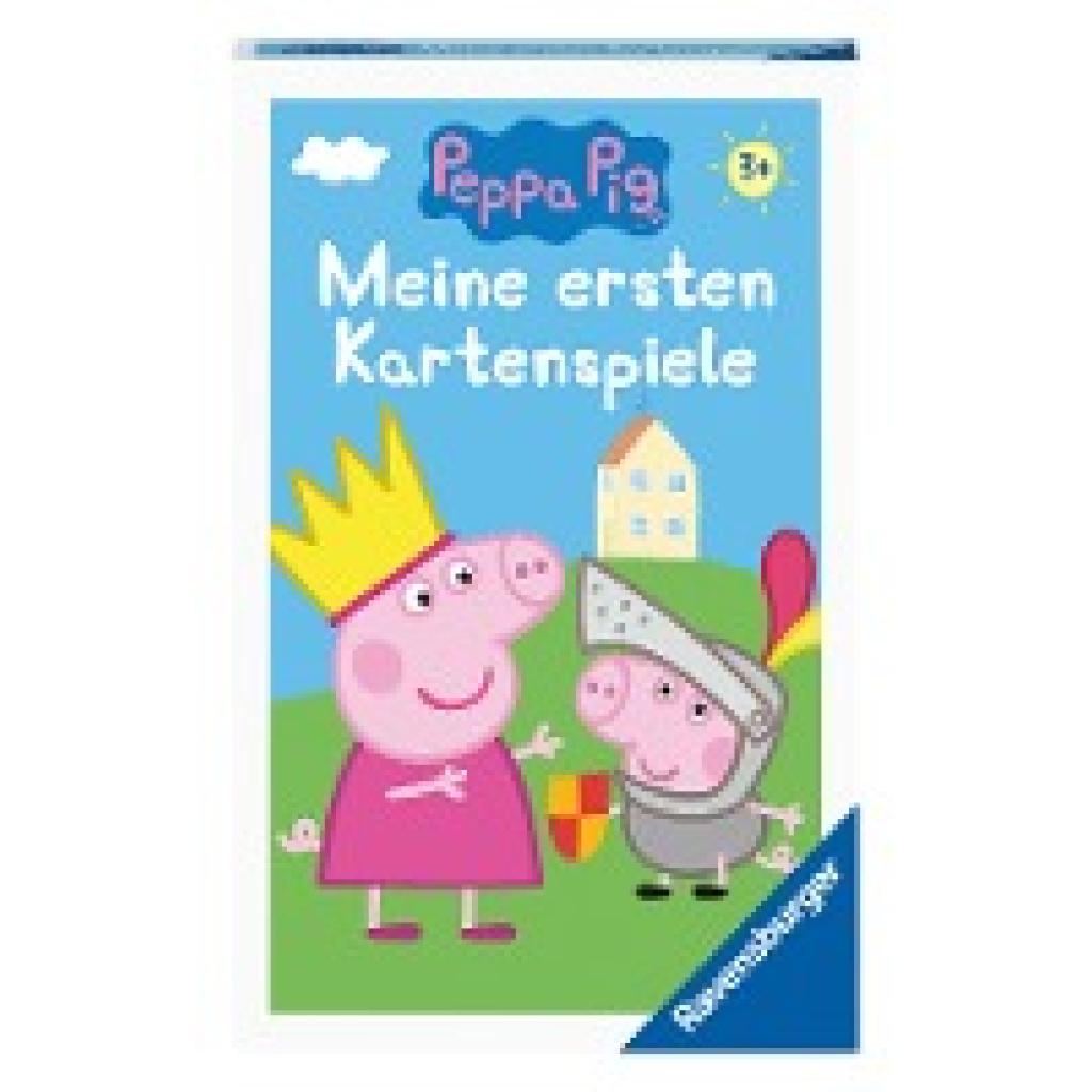 Peppa Pig Meine ersten Kartenspiele von Ravensburger, 20820, Quartett, Schwarzer Peter und Paare suchen, für Peppa-Fans 