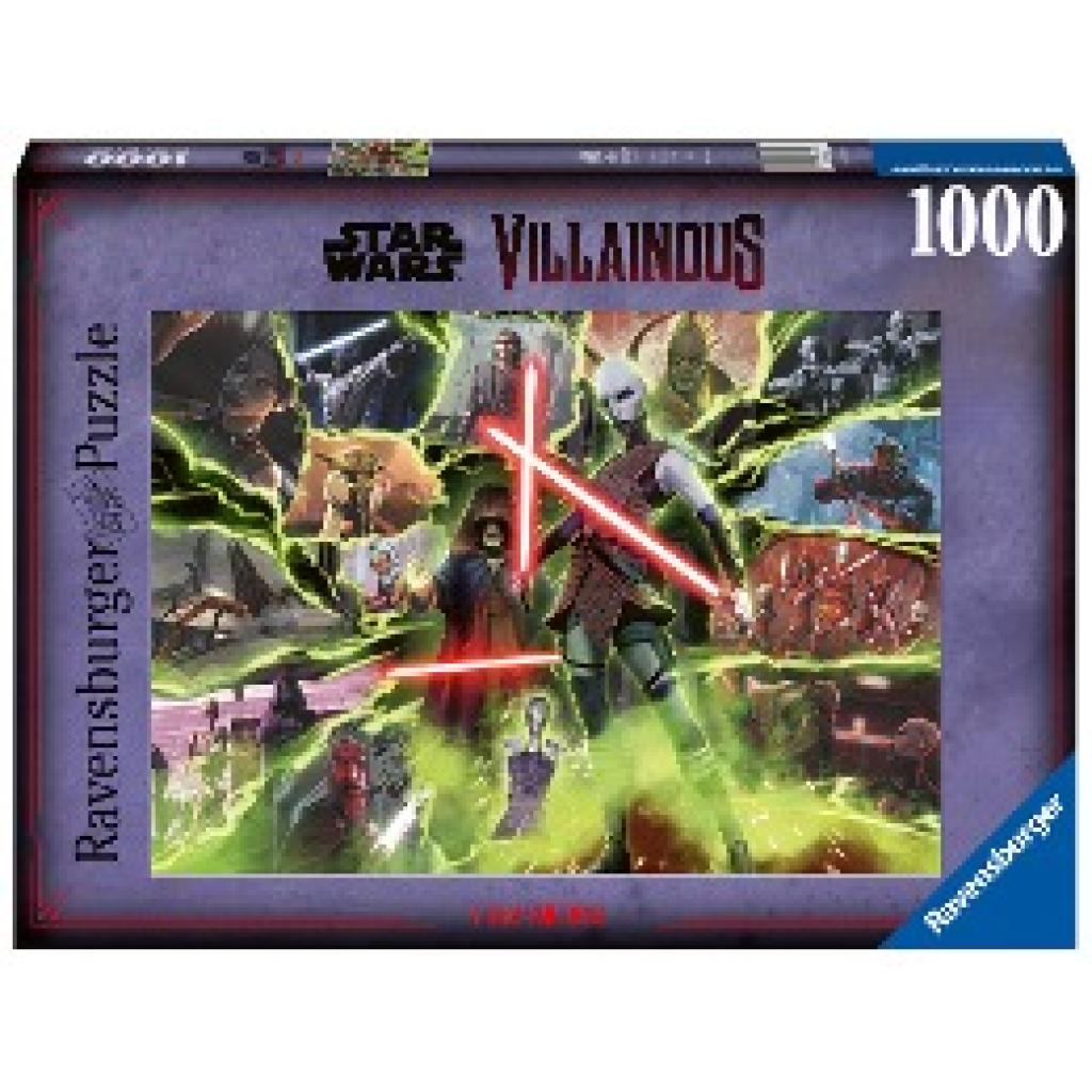 Ravensburger Puzzle 17341 - Asajj Ventress - 1000 Teile Star Wars Villainous Puzzle für Erwachsene und Kinder ab 14 Jahr