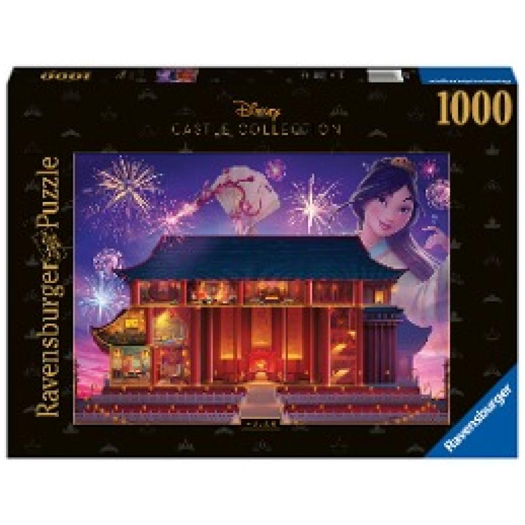 Ravensburger Puzzle 17332 - Mulan - 1000 Teile Disney Castle Collection Puzzle für Erwachsene und Kinder ab 14 Jahren