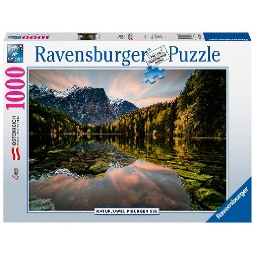 Ravensburger Puzzle 17326 - Naturjuwel Piburger See - 1000 Teile Puzzle für Erwachsene und Kinder ab 14 Jahren