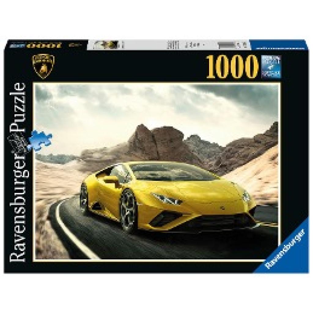 Ravensburger Puzzle 17186 - Lamborghini Huracán EVO RWD - 1000 Teile Lamborghini Puzzle für Erwachsene und Kinder ab 14 