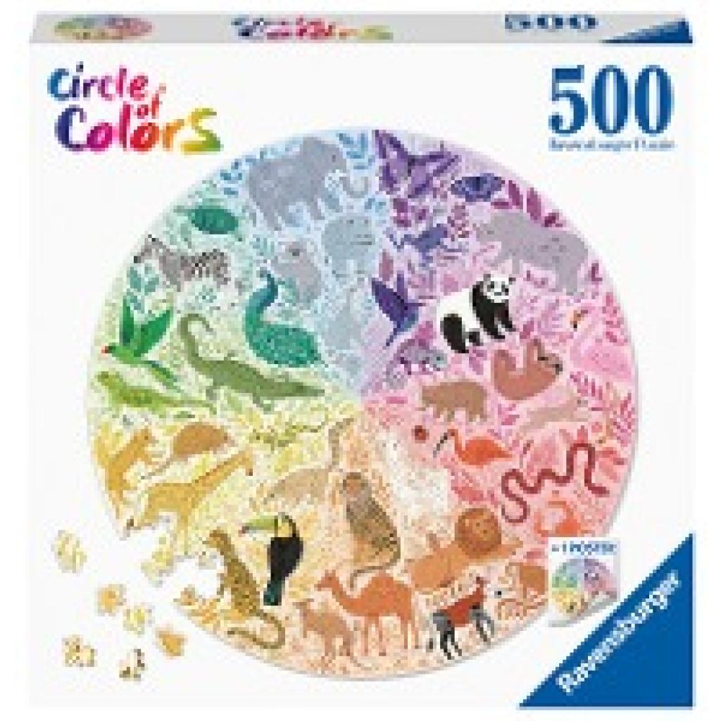 Ravensburger Puzzle 17172 Circle of Colors -Animals 500 Teile