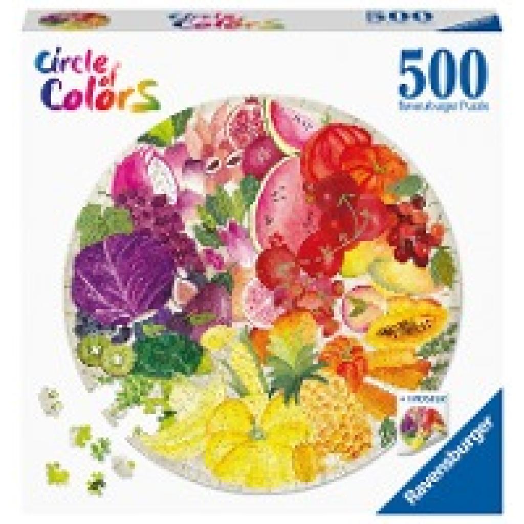 Ravensburger Puzzle 17169 Circle of Colors - Fruits & Vegetables 500 Teile Puzzle