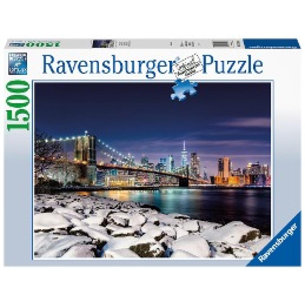 Ravensburger Puzzle 17108 Winter in New York 1500 Teile Puzzle