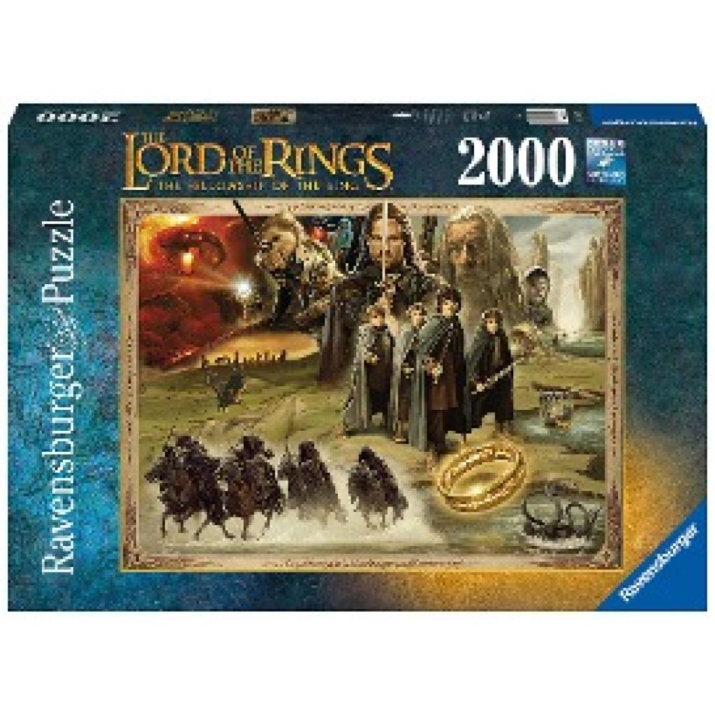 Ravensburger Puzzle 16927 - LOTR: The Fellowship of the Ring - 2000 Teile Herr der Ringe Puzzle für Erwachsene und Kinde