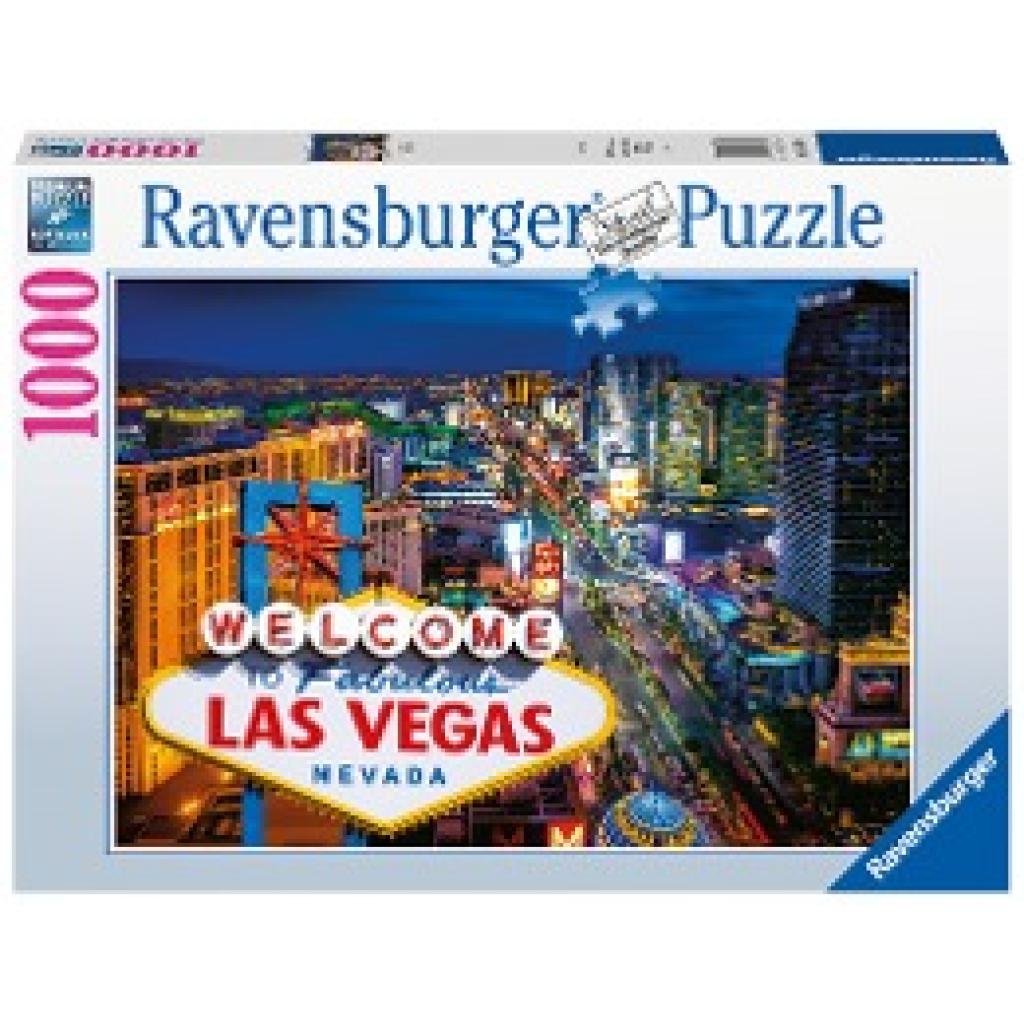 Ravensburger Puzzle 16723 - Las Vegas - 1000 Teile Puzzle für Erwachsene und Kinder ab 14 Jahren