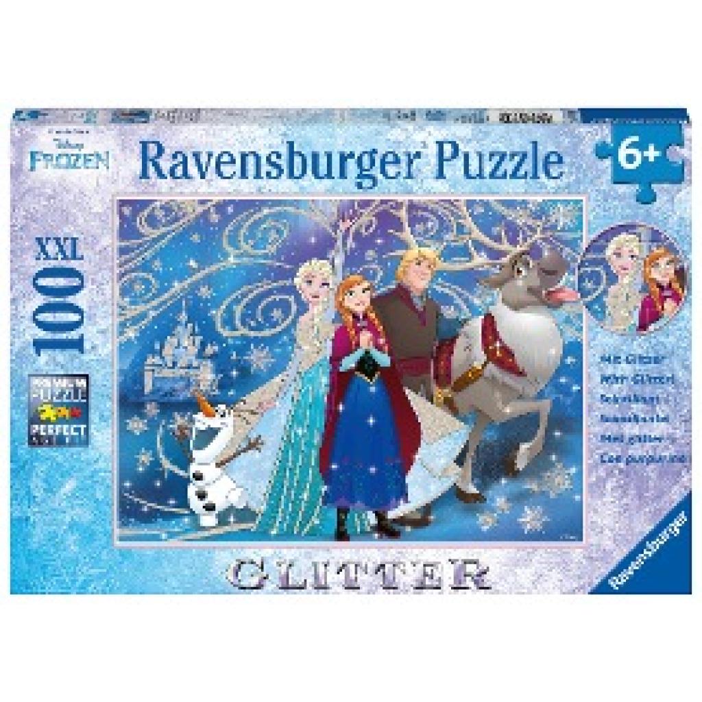 Disney Frozen: Glitzernder Schnee. Glitter Puzzle 100 Teile XLL