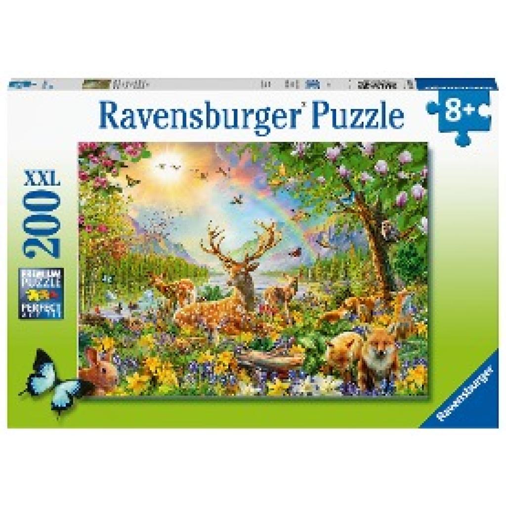 Ravensburger Kinderpuzzle - 13352 Anmutige Hirschfamilie - 200 Teile Puzzle für Kinder ab 8 Jahren