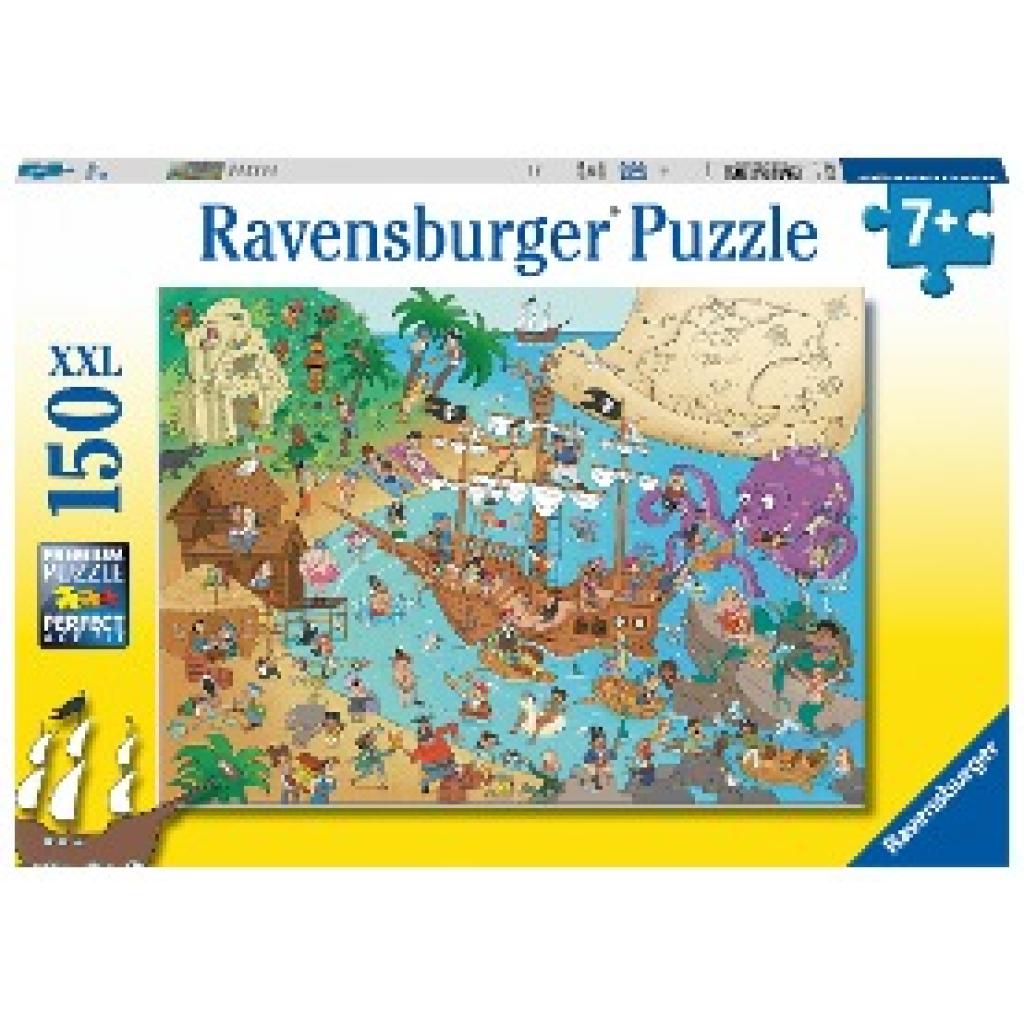 Ravensburger Kinderpuzzle - 13349 Die Piratenbucht - 150 Teile Puzzle für Kinder ab 7 Jahren