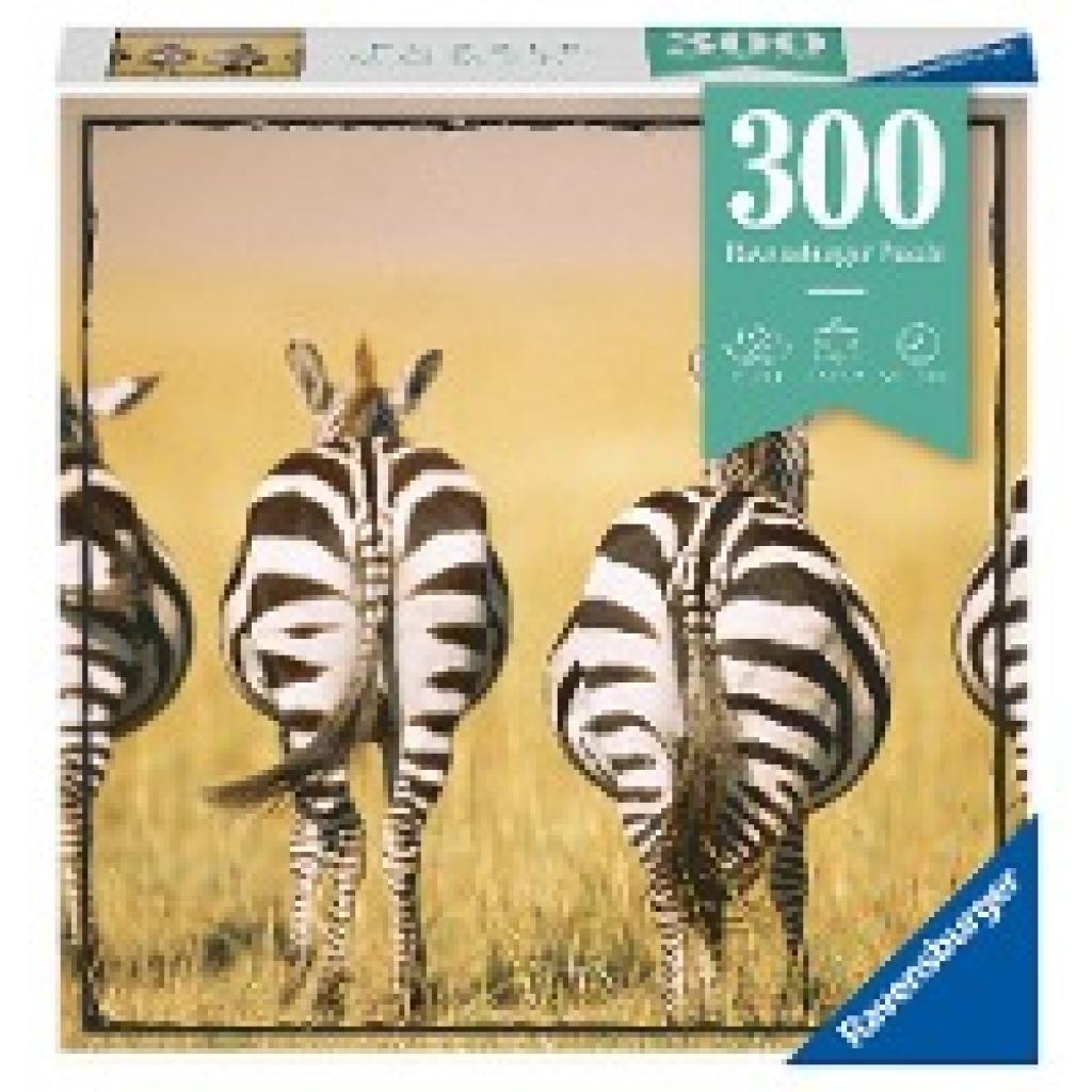 Ravensburger Puzzle 13312 - Zebra - Puzzle Moment 300 Teile