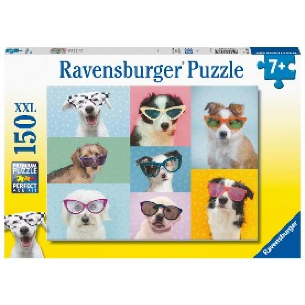 Ravensburger Kinderpuzzle - Witzige Hunde - 150 Teile Puzzle für Kinder ab 7 Jahren