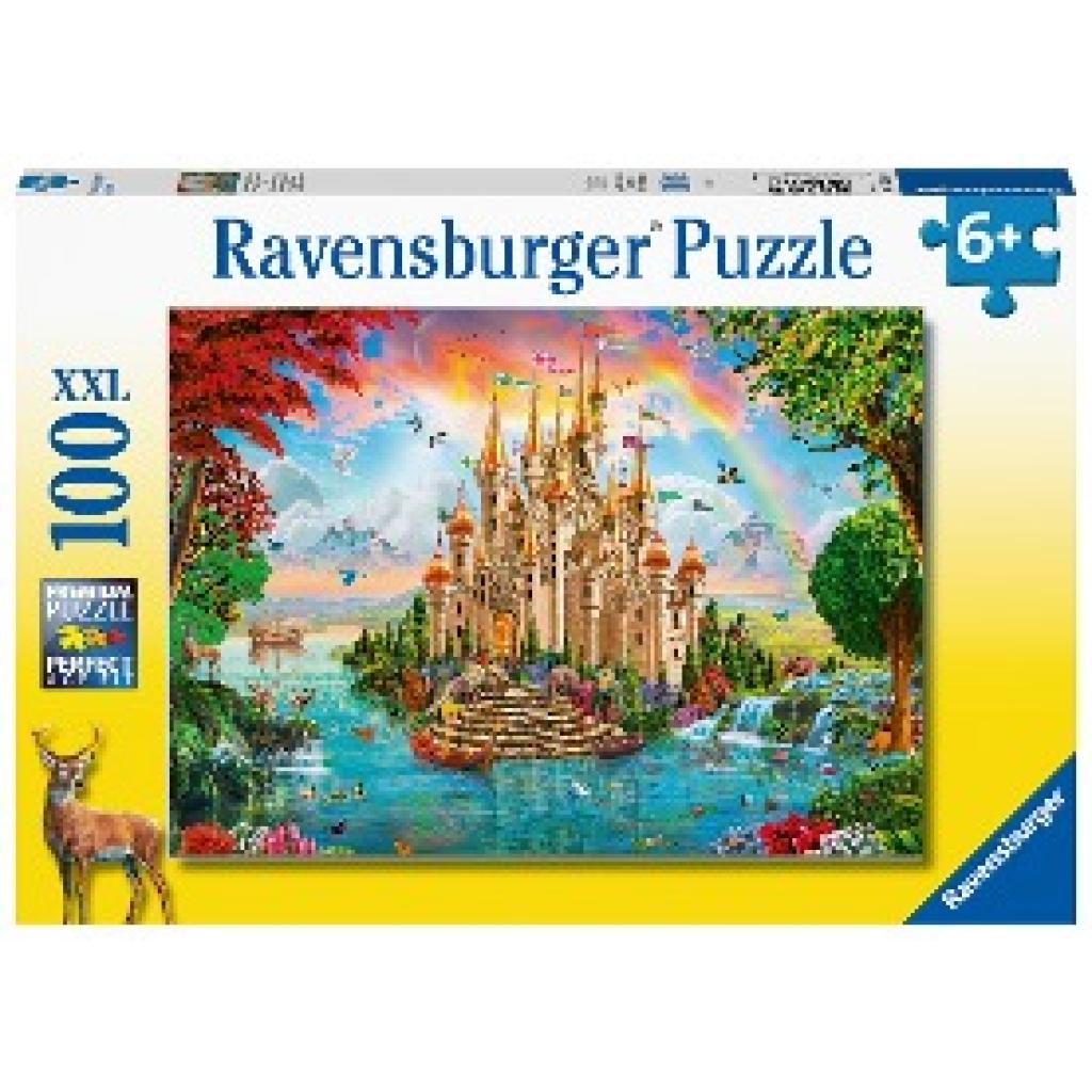 Ravensburger Kinderpuzzle - Märchenhaftes Schloss - 100 Teile Puzzle für Kinder ab 6 Jahren