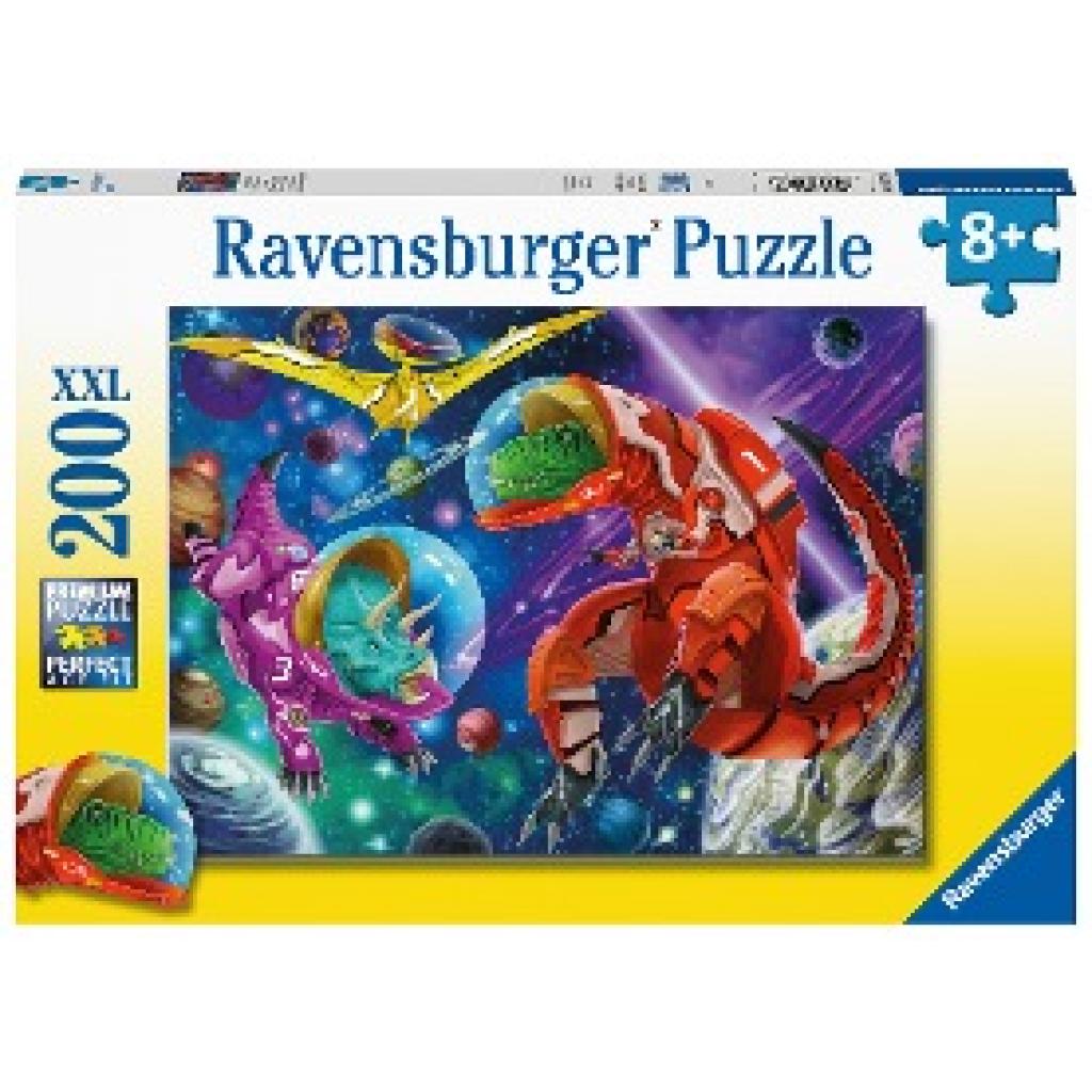 Ravensburger Kinderpuzzle - Weltall Dinos - 200 Teile Puzzle für Kinder ab 8 Jahren