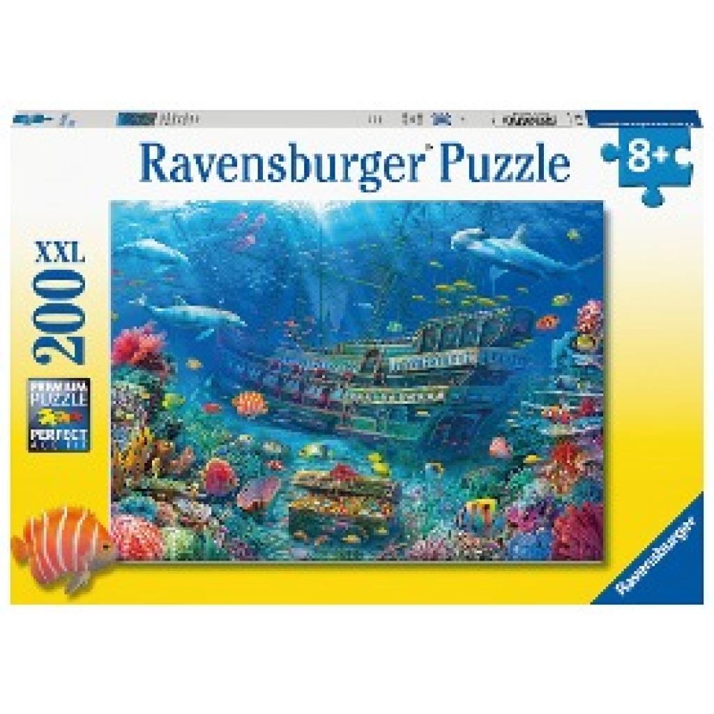 Ravensburger Kinderpuzzle 12944 - Versunkenes Schiff 200 Teile XXL - Puzzle für Kinder ab 8 Jahren
