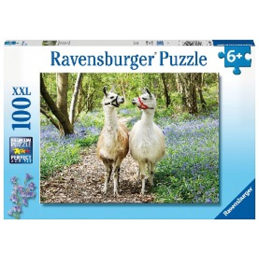 Ravensburger Kinderpuzzle - 12941 Flauschige Freundschaft - Lama-Puzzle für Kinder ab 6 Jahren, mit 100 Teilen im XXL-Fo