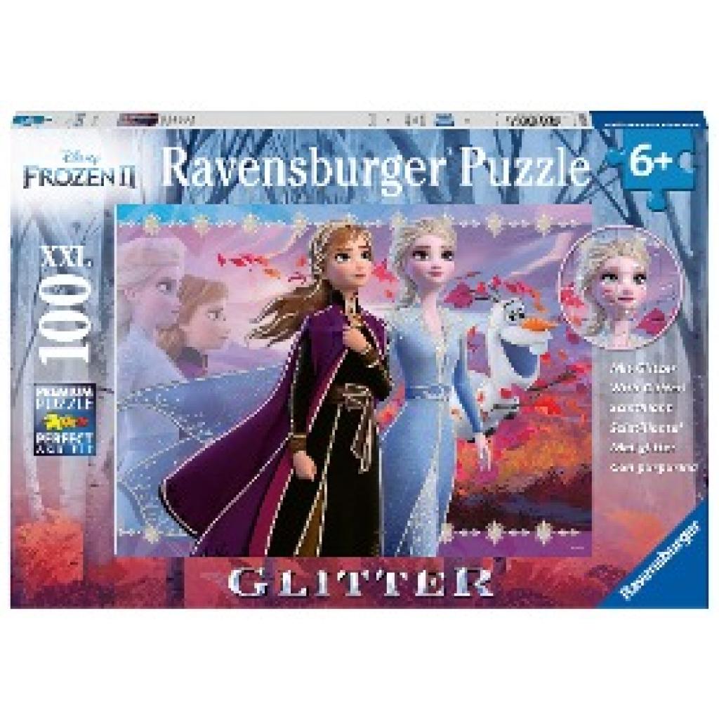 Ravensburger Kinderpuzzle - 12868 Starke Schwestern - Disney Frozen-Puzzle für Kinder ab 6 Jahren, mit 100 Teilen im XXL