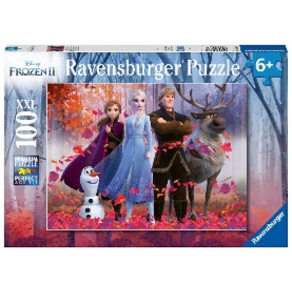 Ravensburger Kinderpuzzle - 12867 Magie des Waldes - Disney Frozen-Puzzle für Kinder ab 6 Jahren, mit 100 Teilen im XXL-