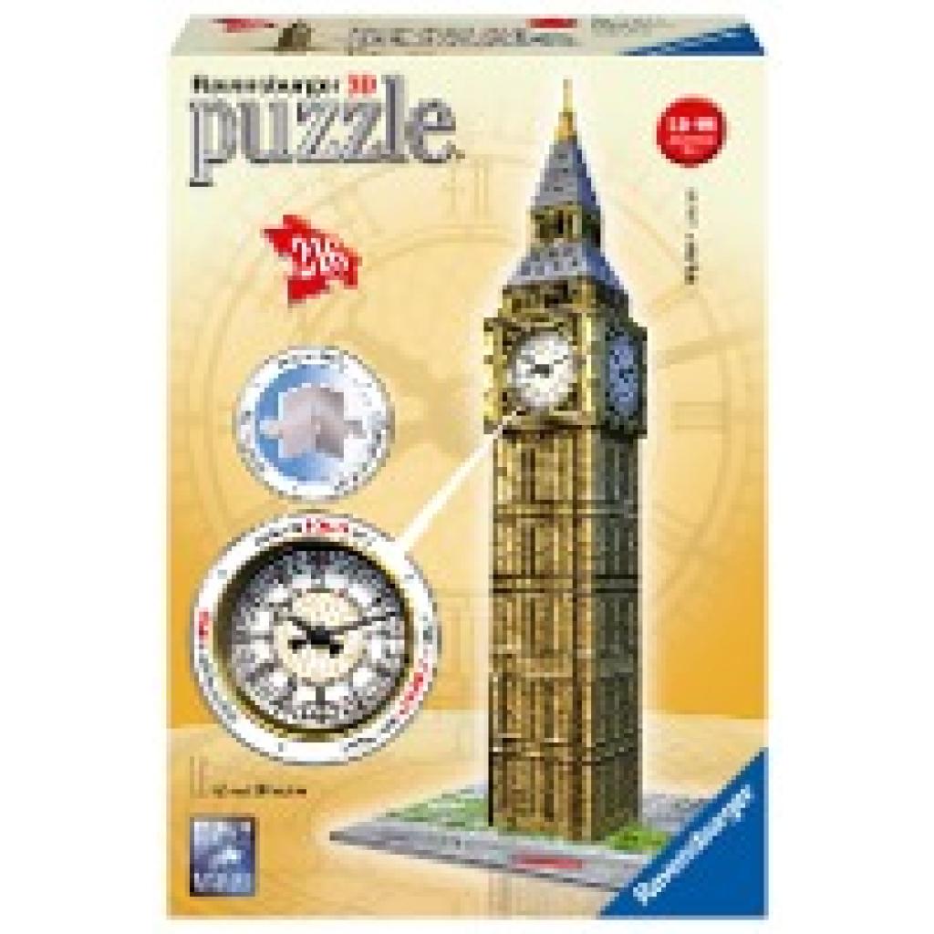 Big Ben + Uhr. 3D-Puzzle 216 Teile