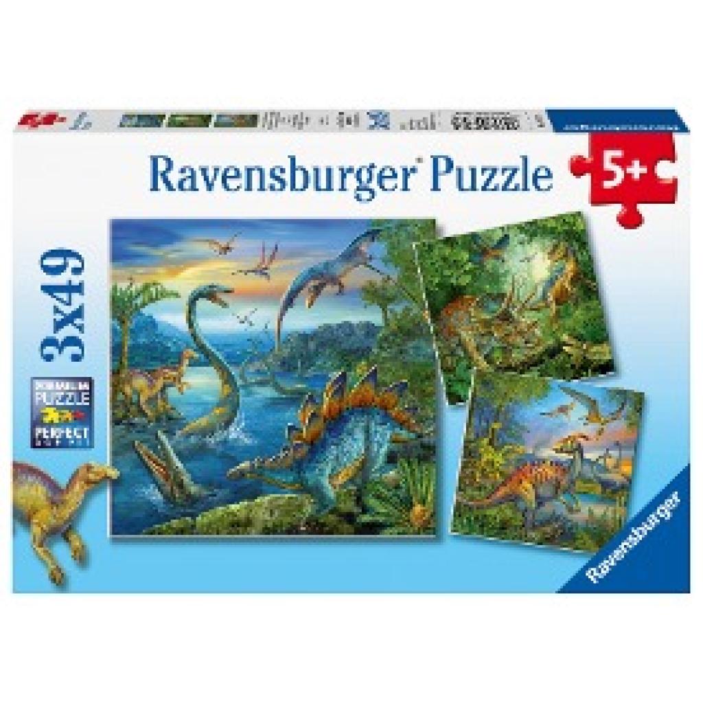 Faszination Dinosaurier. Puzzle 3 X 49 Teile