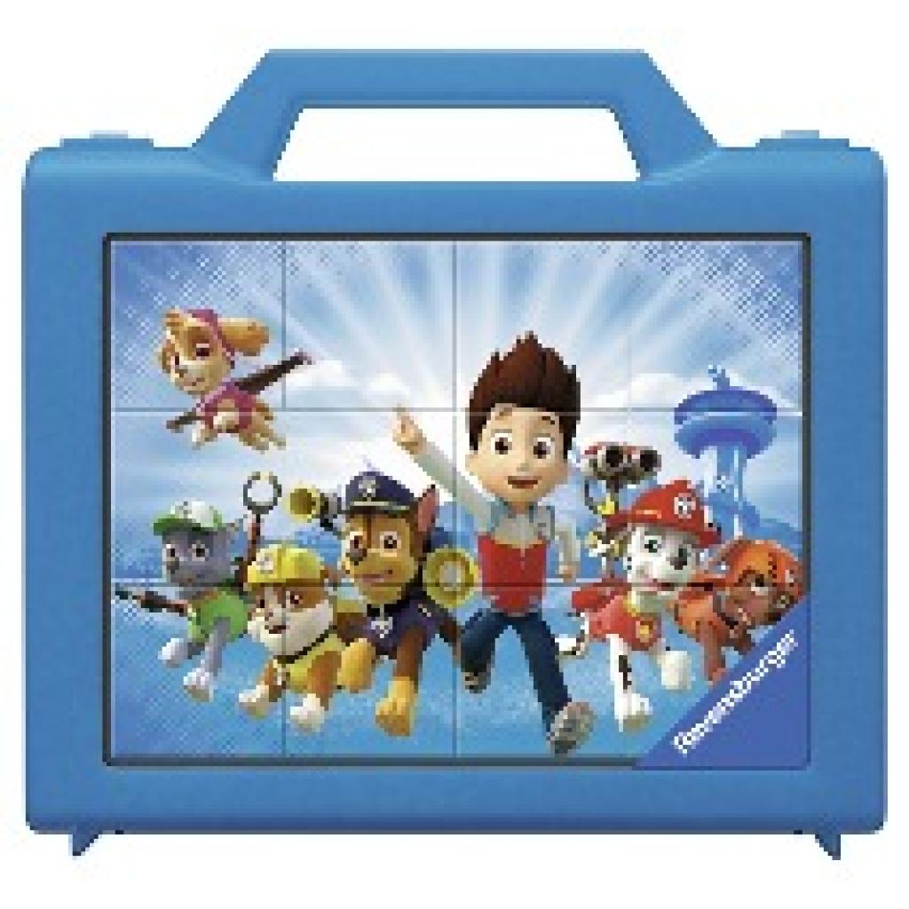 Ravensburger Kinderpuzzle - 07424 Paw Patrol - Würfelpuzzle mit 6 Teilen, Puzzle für Kinder ab 4 Jahren