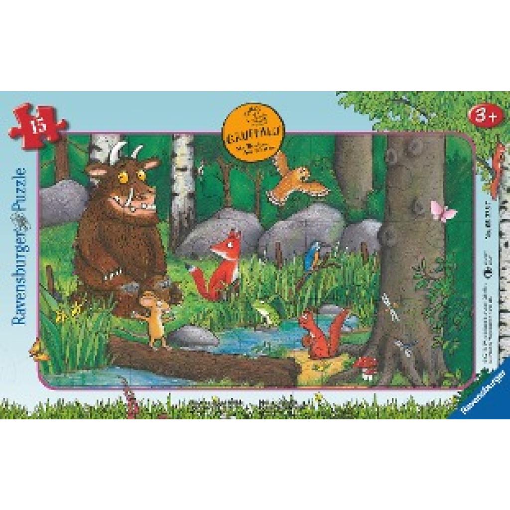 Ravensburger Kinderpuzzle 05225 - Die Maus und der Grüffelo - 15 Teile Rahmenpuzzle für Kinder ab 3 Jahren