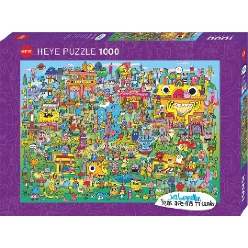 Burgerman, Jon: Doodle Village Puzzle 1000 Teile