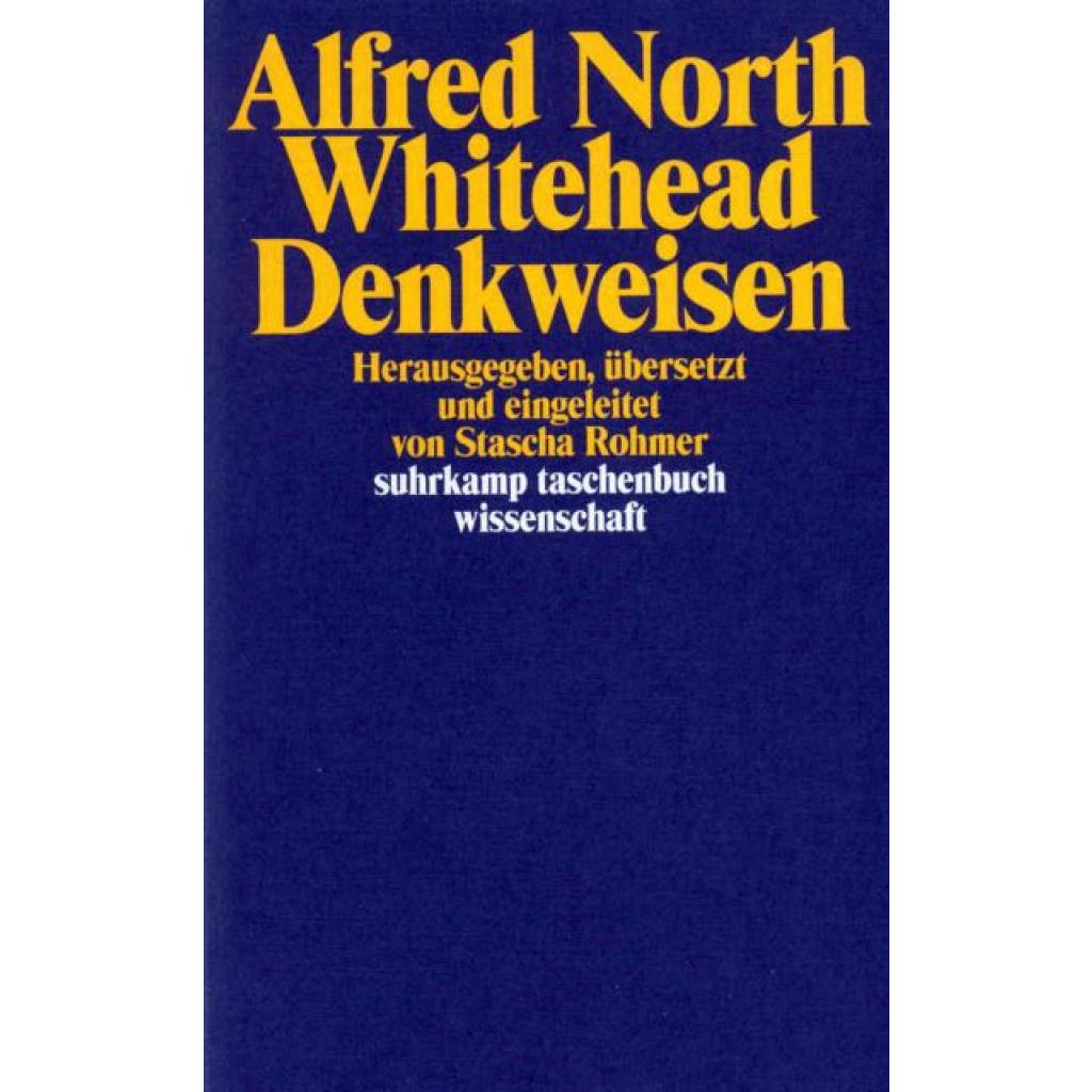 9783518291320 - Denkweisen - Alfred North Whitehead Taschenbuch