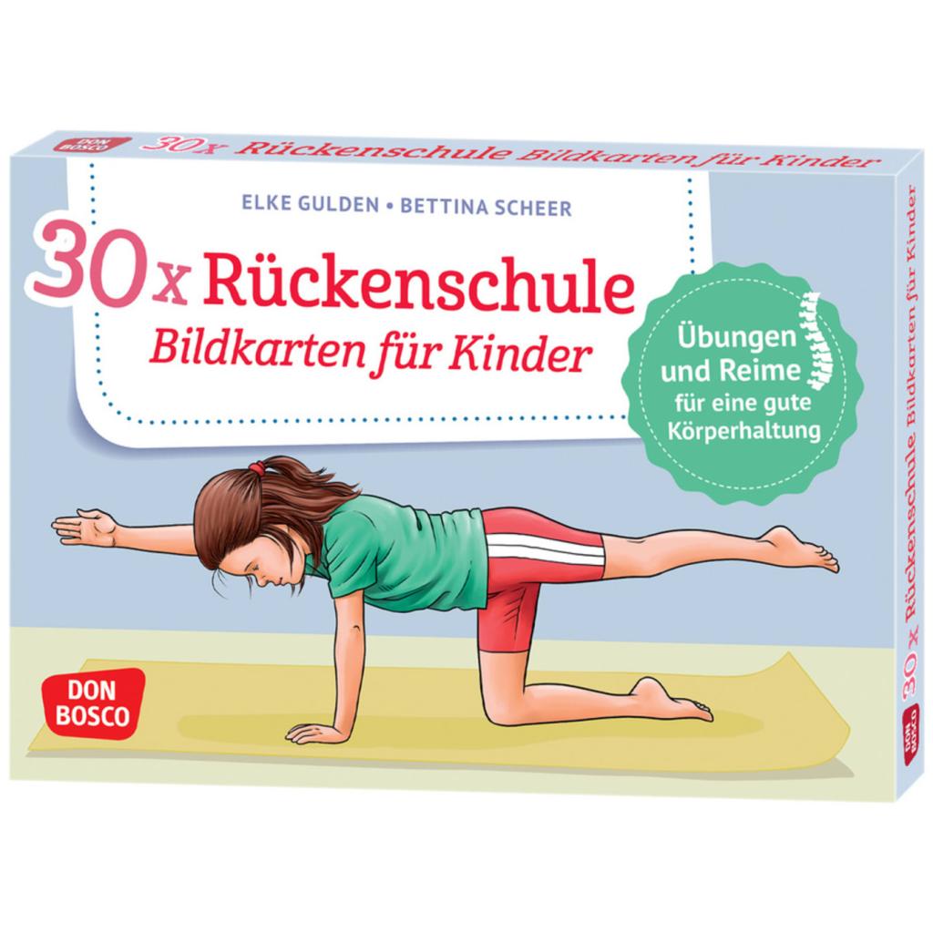 4260179516221 - Körperarbeit und innere Balance 30 Ideen auf Bildkarten   30 x Rückenschule Bildkarten für Kinder - Elke Gulden Bettina Scheer Box