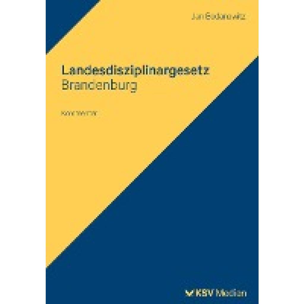 9783829318280 - Landesdisziplinargesetz Brandenburg - Jan Bodanowitz Kartoniert (TB)