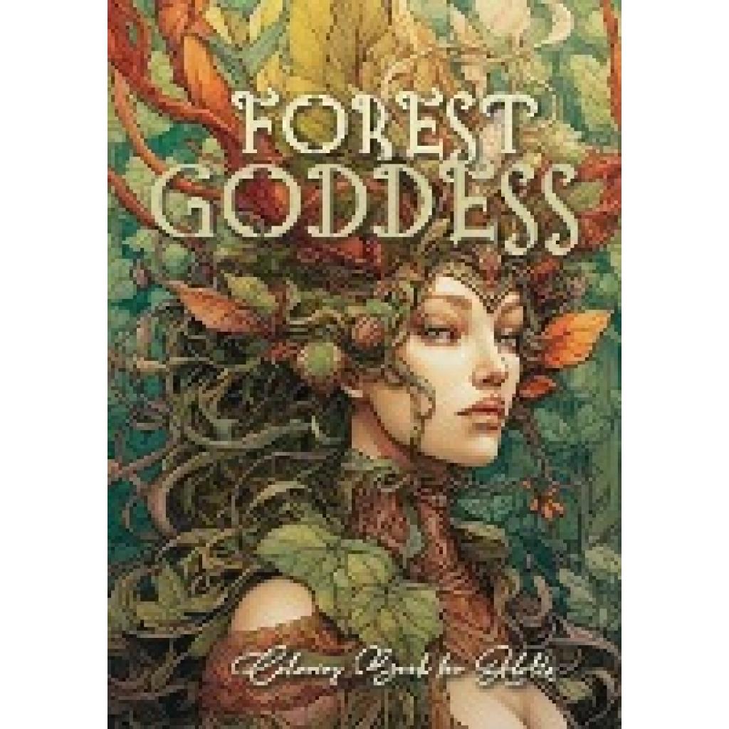 Publishing, Monsoon: Forest Goddess Grayscale Coloring Book for Adults | Forest Grayscale Coloring Book | Beautiful Fore