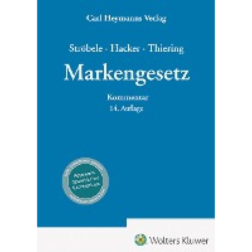 Hacker, Franz: Markengesetz