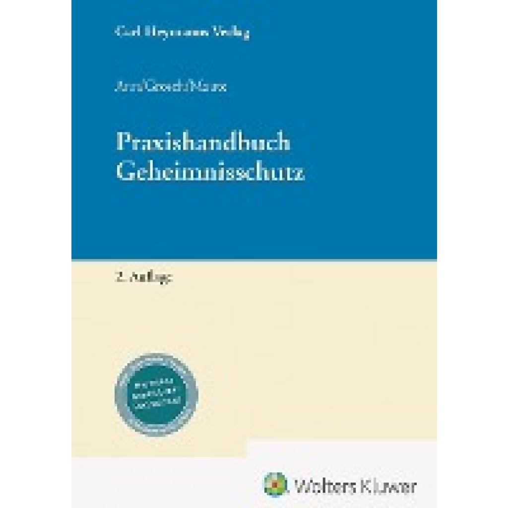 9783452296252 - Praxishandbuch Geheimnisschutz 9783452296252 - Praxishandbuch Geheimnisschutz