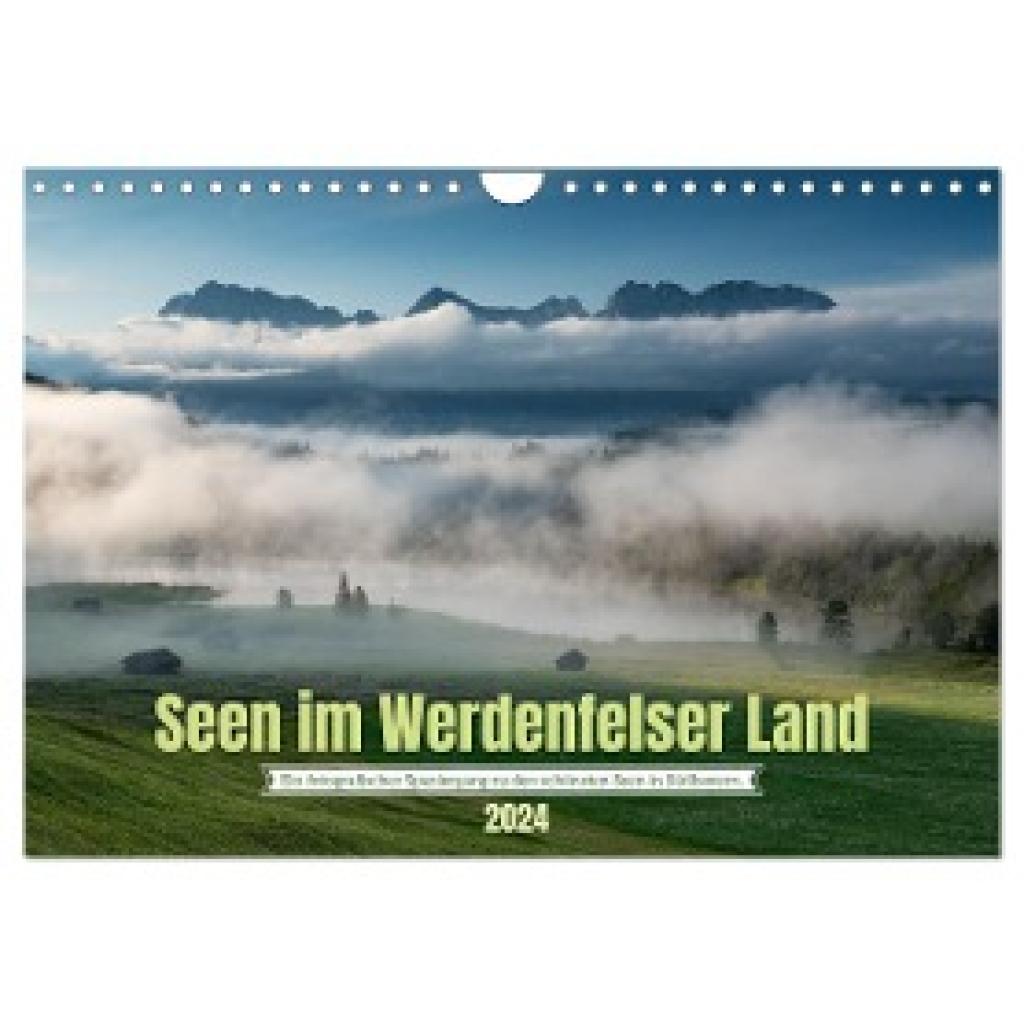 Müller Fotografie, Andreas: Seen im Werdenfelser Land (Wandkalender 2024 DIN A4 quer), CALVENDO Monatskalender
