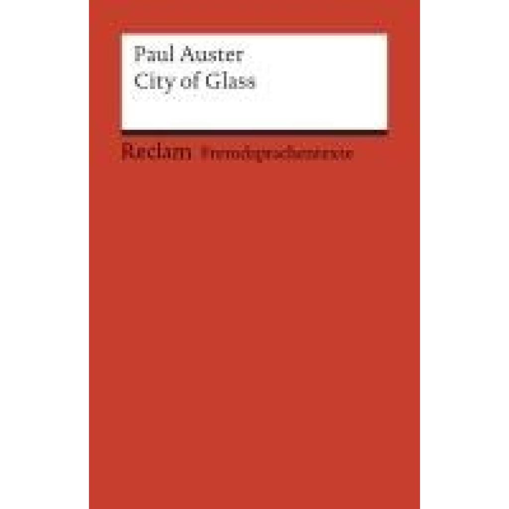 Auster, Paul: City of Glass