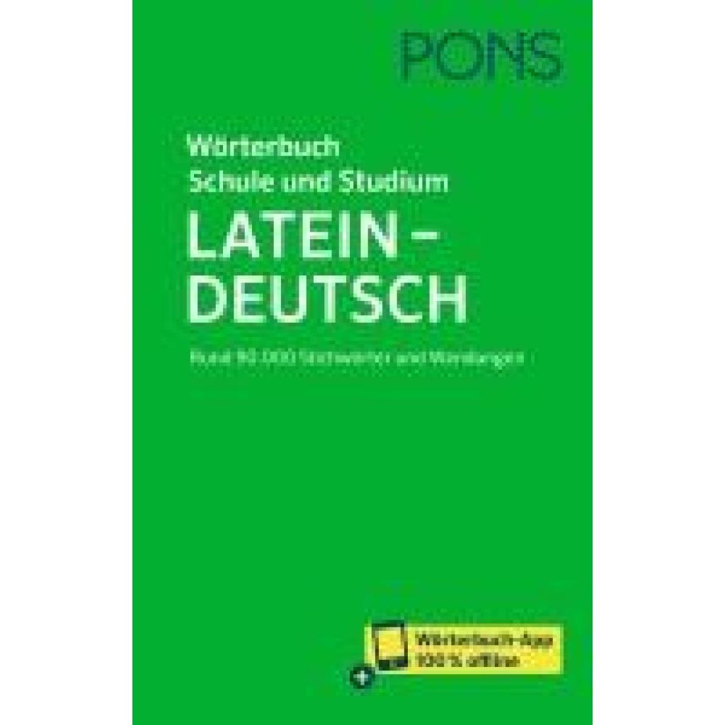 9783125163980 - PONS Wörterbuch für Schule und Studium Latein m Buch m Online-Zugang Gebunden