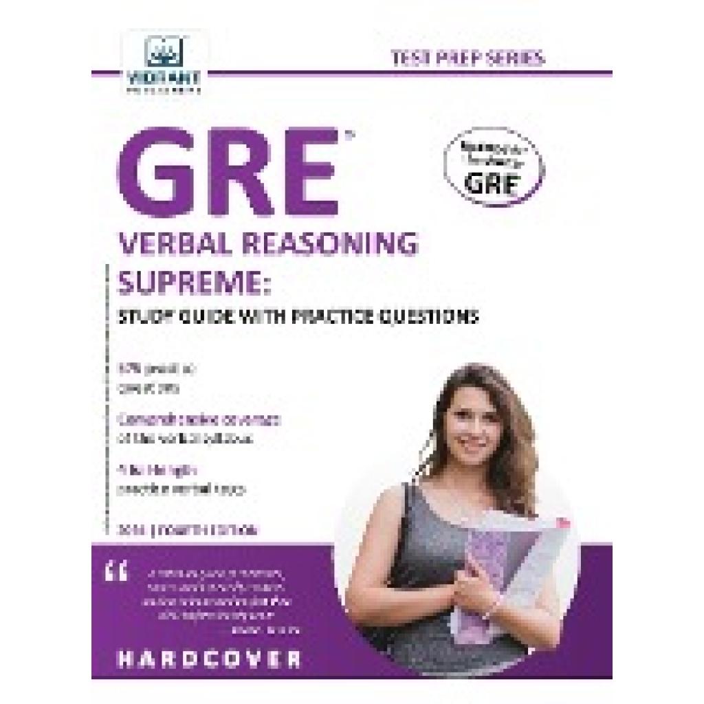 Publishers, Vibrant: GRE Verbal Reasoning Supreme Study Guide with Practice Questions