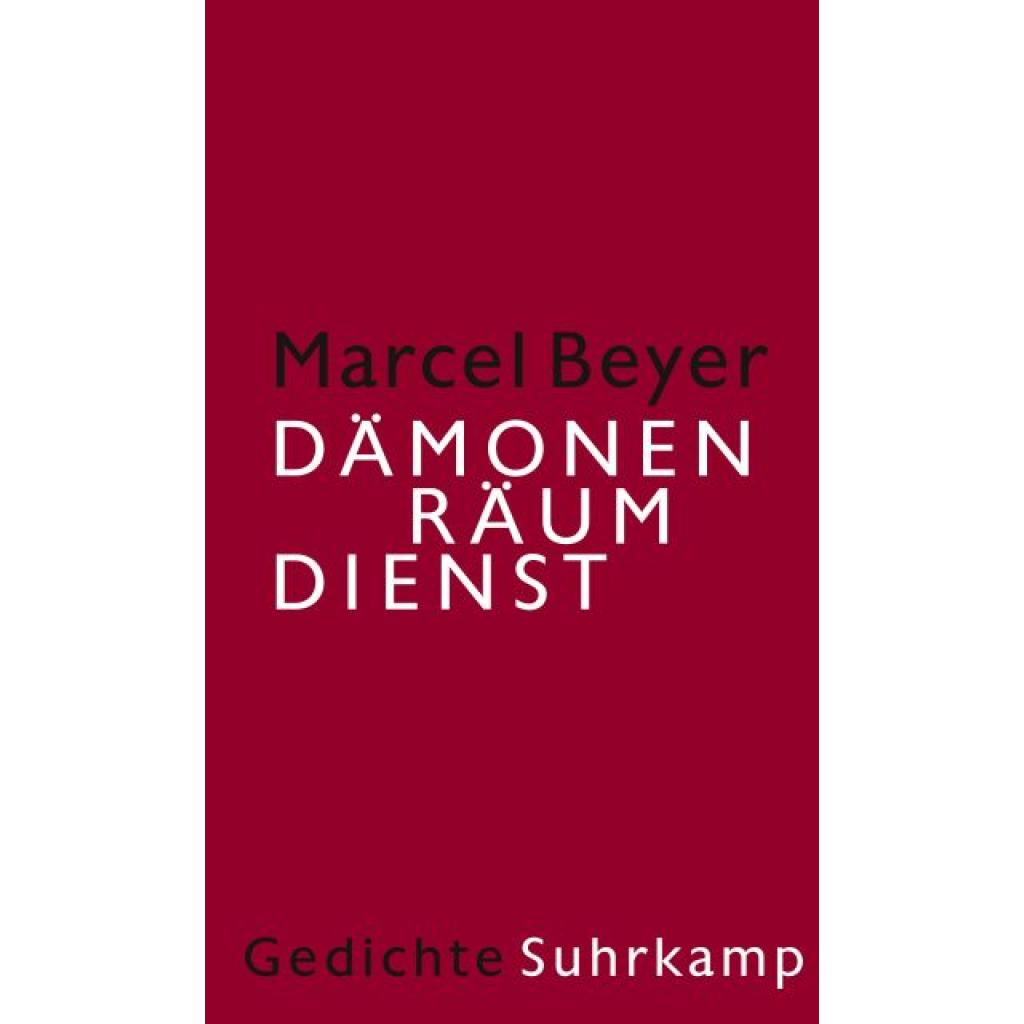 9783518429457 - Marcel Beyer - GEBRAUCHT Dämonenräumdienst Gedichte - Preis vom 02102023 050404 h