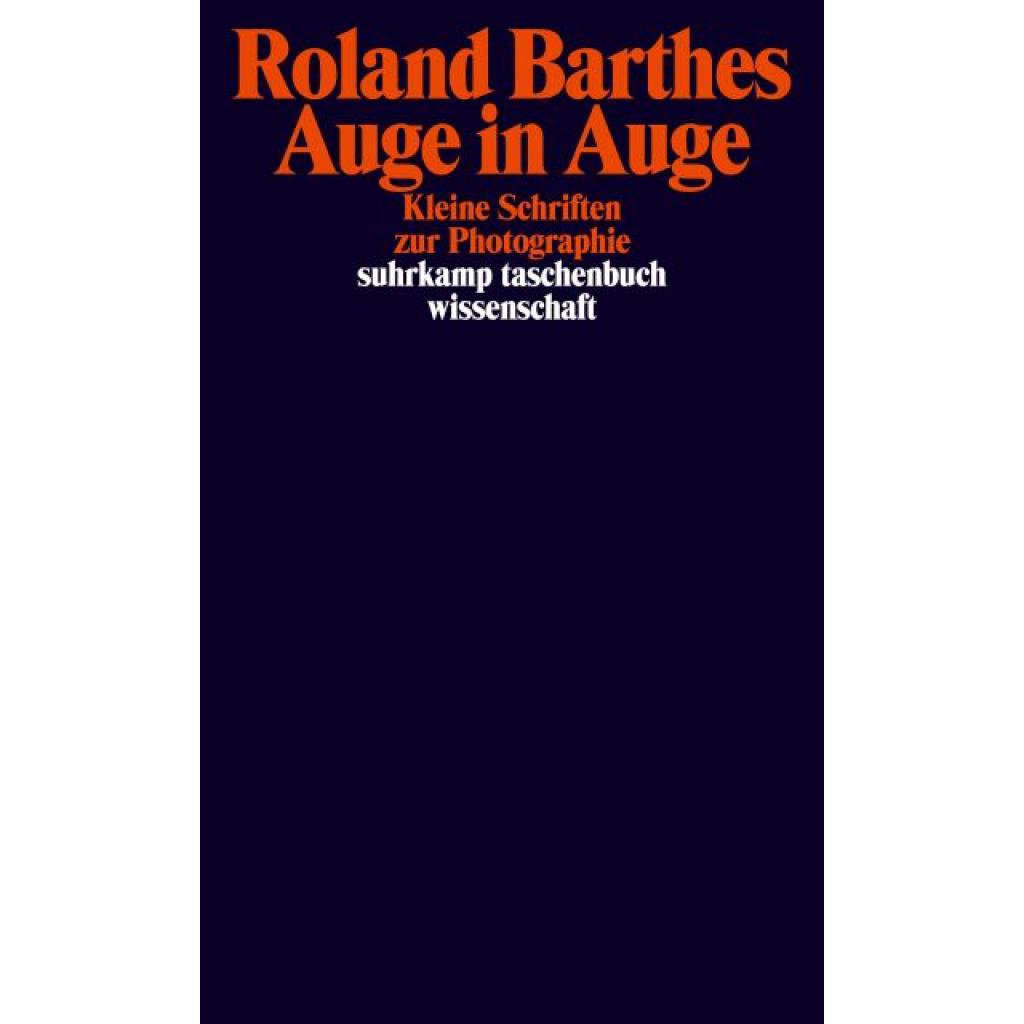 9783518297551 - Auge in Auge - Roland Barthes Taschenbuch