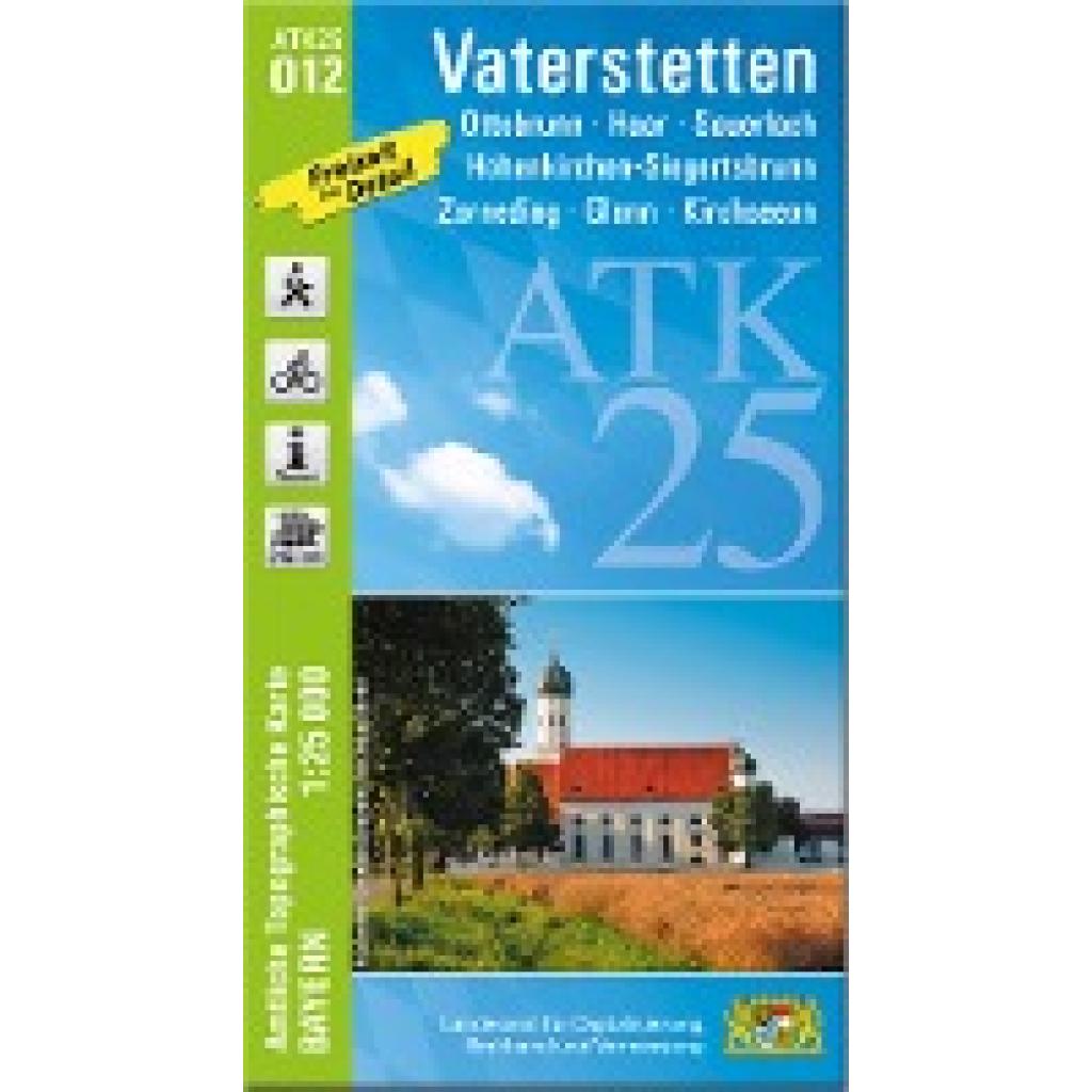 9783899339826 - ATK25-O12 Vaterstetten (Amtliche Topographische Karte 125000) Karte (im Sinne von Landkarte)