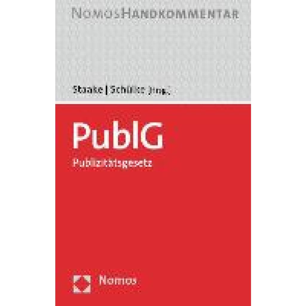 9783848776108 - PublG - Publizitätsgesetz