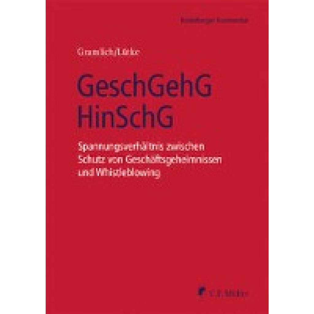 9783811461291 - Gramlich Ludwig GeschGehG HinSchG 9783811461291 - Gramlich Ludwig GeschGehG HinSchG