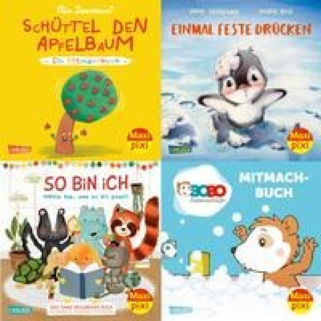9783551030757 - Maxi-Pixi-4er-Set 110 Bilderbücher zum Mitmachen (4x1 Exemplar) - Lappan Gebunden